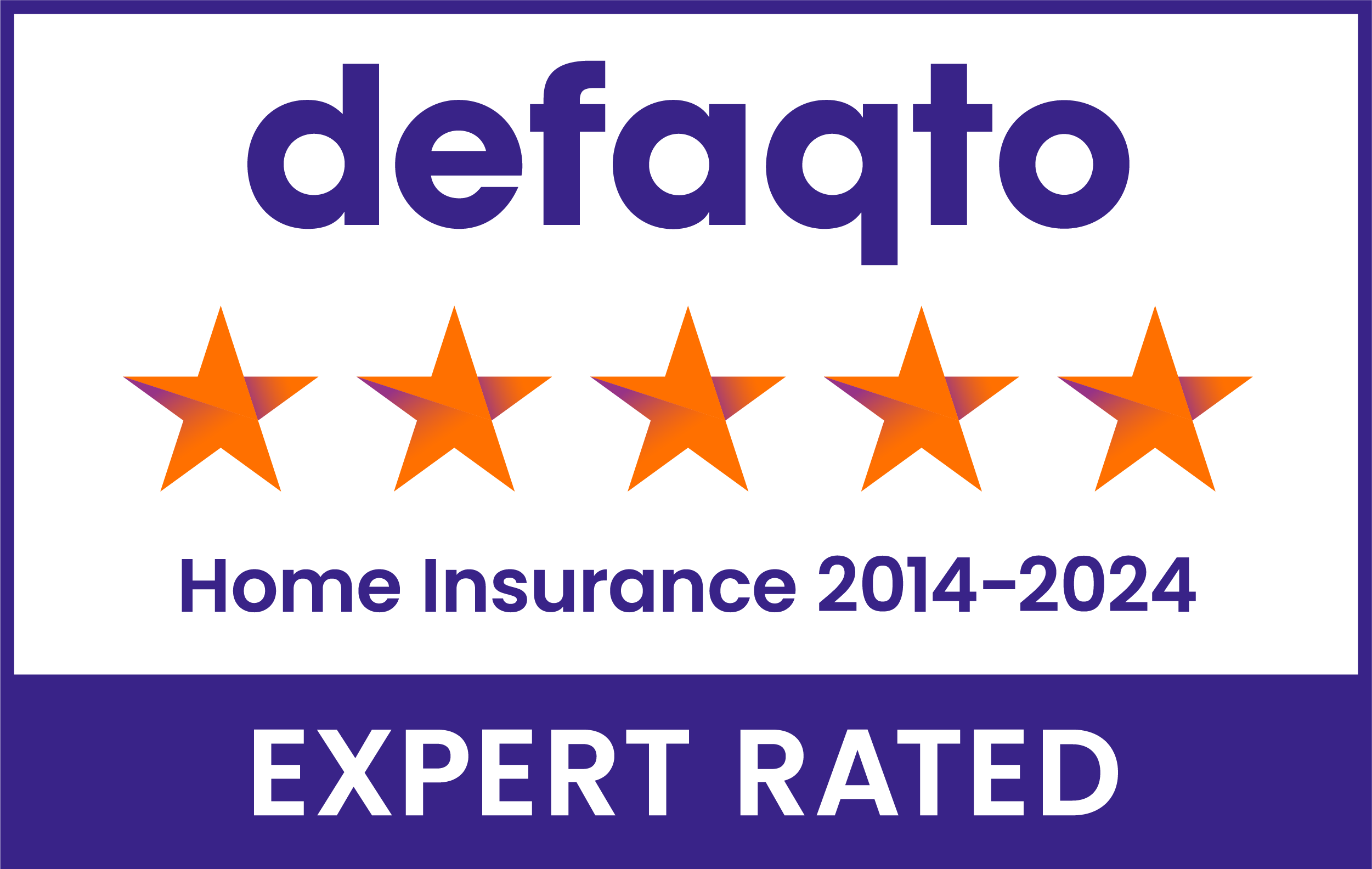 The Defaqto 5 Star rated logo